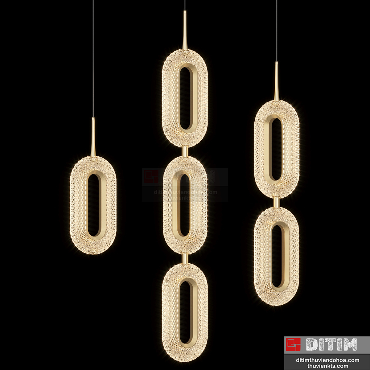 Pendant Lamp KEZIA B Lampatron - MƯA 3D